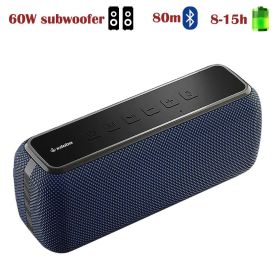 X8 60W Powerful Wireless Bluetooth Speaker TWS Hifi Music (Ships From: China, Color: X8-BLUE)