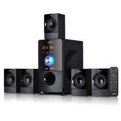 beFree Sound 5.1 Channel Bluetooth Speaker System, Black (SKU: BFS-440-RB)