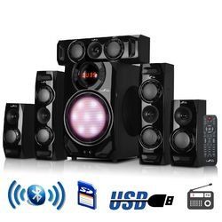 beFree Sound 5.1 Channel Bluetooth Speaker System, Black (SKU: BFS510C)