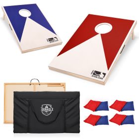 Solid Wood Premium Cornhole Set - 3 ft x 2 ft w/ accessories (Color: as Pic)