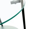 2-layer Tempered Glass End Stand;  Round Coffee Table