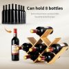 Kitchen Natural Bamboo Wine Rack Display Storage Shelf