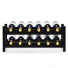 Kitchen Natural Bamboo Wine Rack Display Storage Shelf