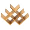 Kitchen Natural Bamboo Wine Rack Display Storage Shelf