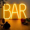 1pc, BAR Neon Light, LED Business Sign w switch, w/o Battery