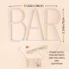 1pc, BAR Neon Light, LED Business Sign w switch, w/o Battery