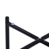 2-layer End Stand with Tempered Glass and Marble Tabletop
