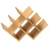 Kitchen Natural Bamboo Wine Rack Display Storage Shelf