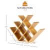 Kitchen Natural Bamboo Wine Rack Display Storage Shelf