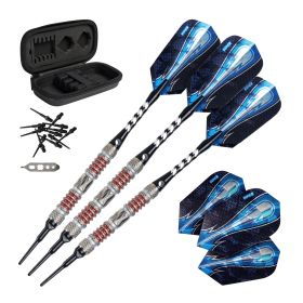 Viper Astro 80% Tungsten Soft Tip Darts Rings (Color: Red, size: 18 Grams)