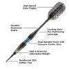 Viper Bobcat Adjustable Soft Tip Darts Rings 16, 18, or