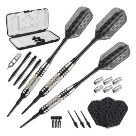 Viper Bobcat Adjustable Soft Tip Darts Rings 16, 18, or (Color: Black, size: 16-19 Grams)