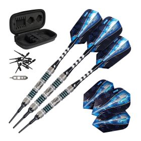 Viper Astro 80% Tungsten Soft Tip Darts Rings (Color: Green, size: 18 Grams)