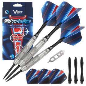 Viper Sidewinder 80% Tungsten Steel Tip Darts (Color: Black, size: 25 Grams)